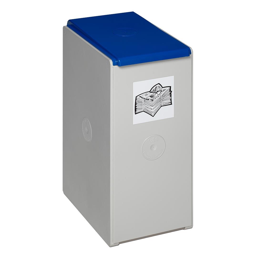 Wertstoffsammler aus Kunststoff, Volumen 40 l, mit farbigem Deckel Wertstoffsammler Produktbild Wertstoffsammler aus Kunststoff, Volumen 40 l, mit farbigem Deckel