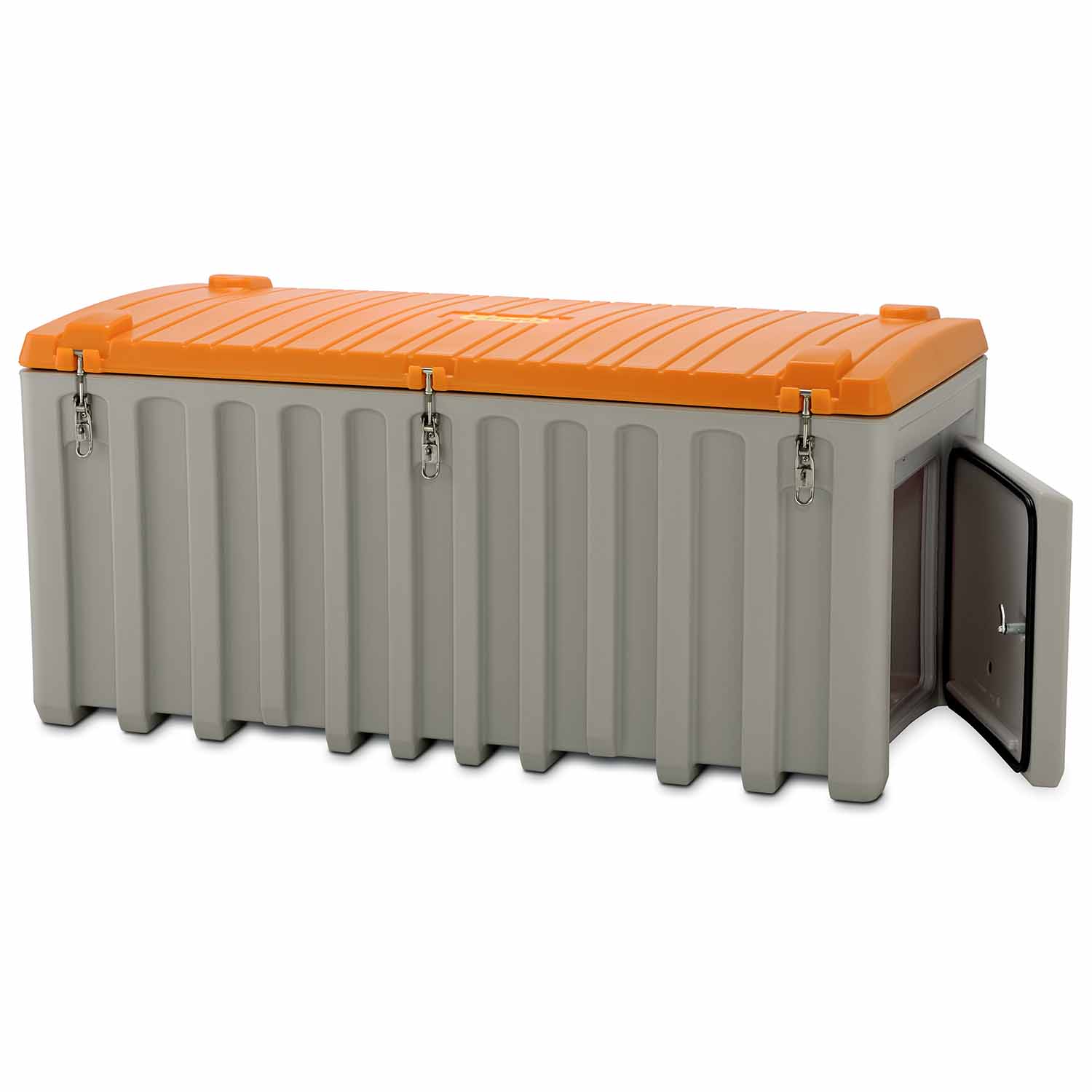 Leuchtstoffröhren-Sammelbox aus PE, 750 l, mit Seitentür, 1700 x 840 x 800 mm Altbatterie-Boxen Produktbild Leuchtstoffröhren-Sammelbox aus PE, 750 l, mit Seitentür, 1700 x 840 x 800 mm