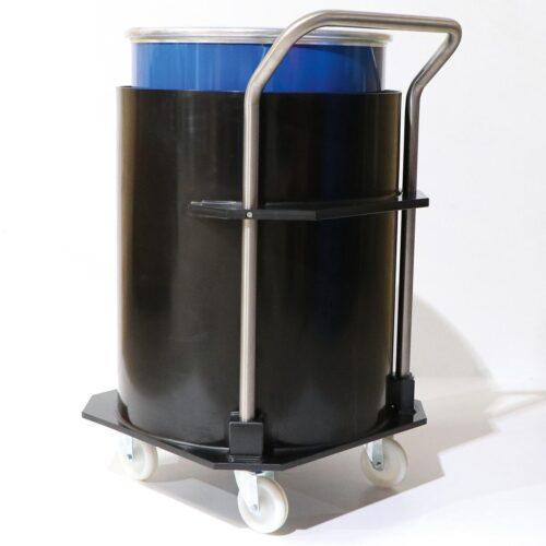 Fassdepot Auffangwanne aus Kunststoff, Inhalt 225 l, für 1 x 200 l Fass Fahrbare Auffangwannen aus Kunststoff Produktbild Fassdepot Auffangwanne aus Kunststoff, Inhalt 225 l, für 1 x 200 l Fass