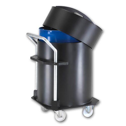 Fassdepot Auffangwanne aus Kunststoff mit Steckdeckel, Inhalt 225 l, für 1 x 200 l Fass Fahrbare Auffangwannen aus Kunststoff Produktbild Fassdepot Auffangwanne aus Kunststoff mit Steckdeckel, Inhalt 225 l, für 1 x 200 l Fass