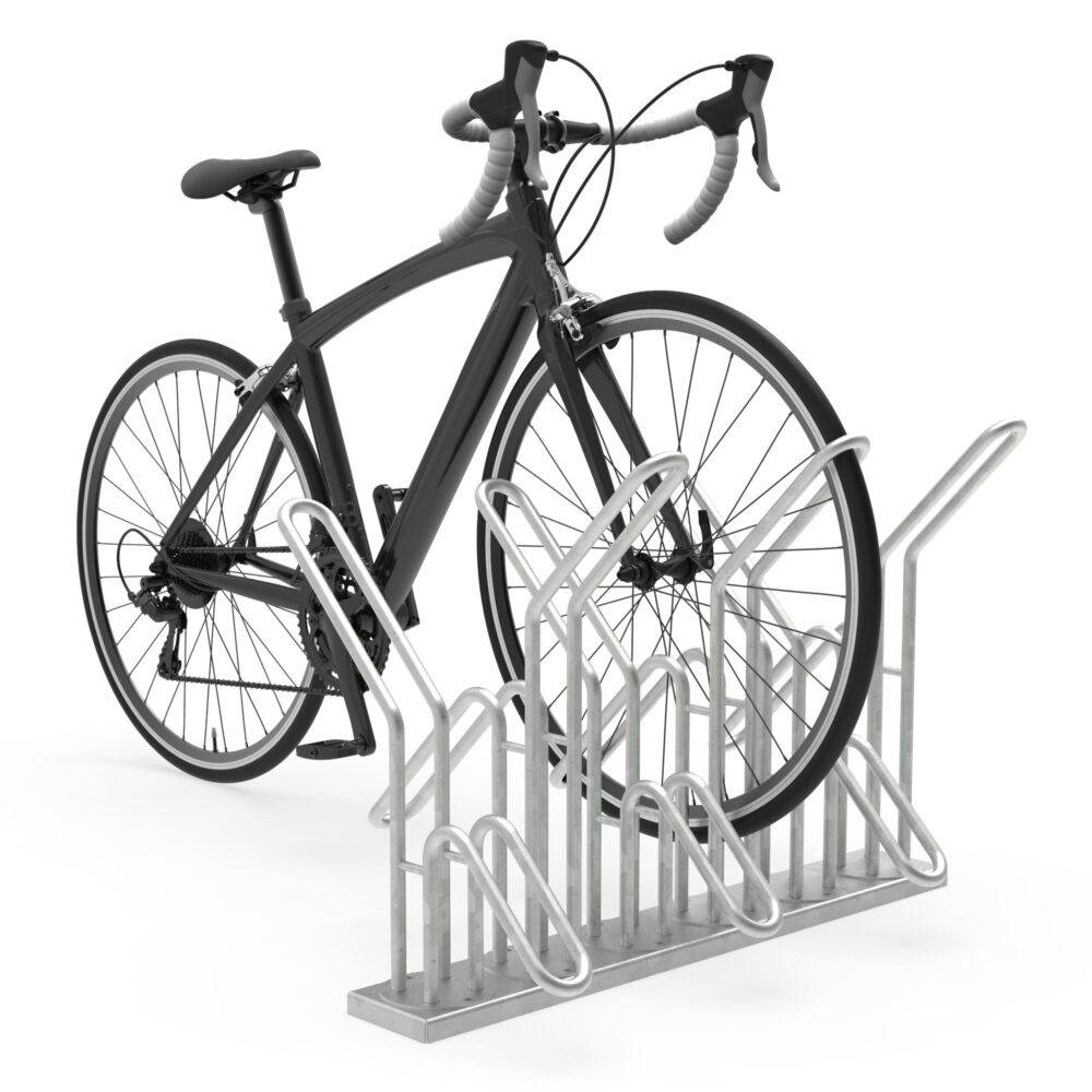 P 576 Fahrrad-Reihenparker Mix hoch/tief, doppelseitig, gerade P 572 - P 576 Fahrrad-Reihenparker Produktbild P 576 Fahrrad-Reihenparker Mix hoch/tief, doppelseitig, gerade