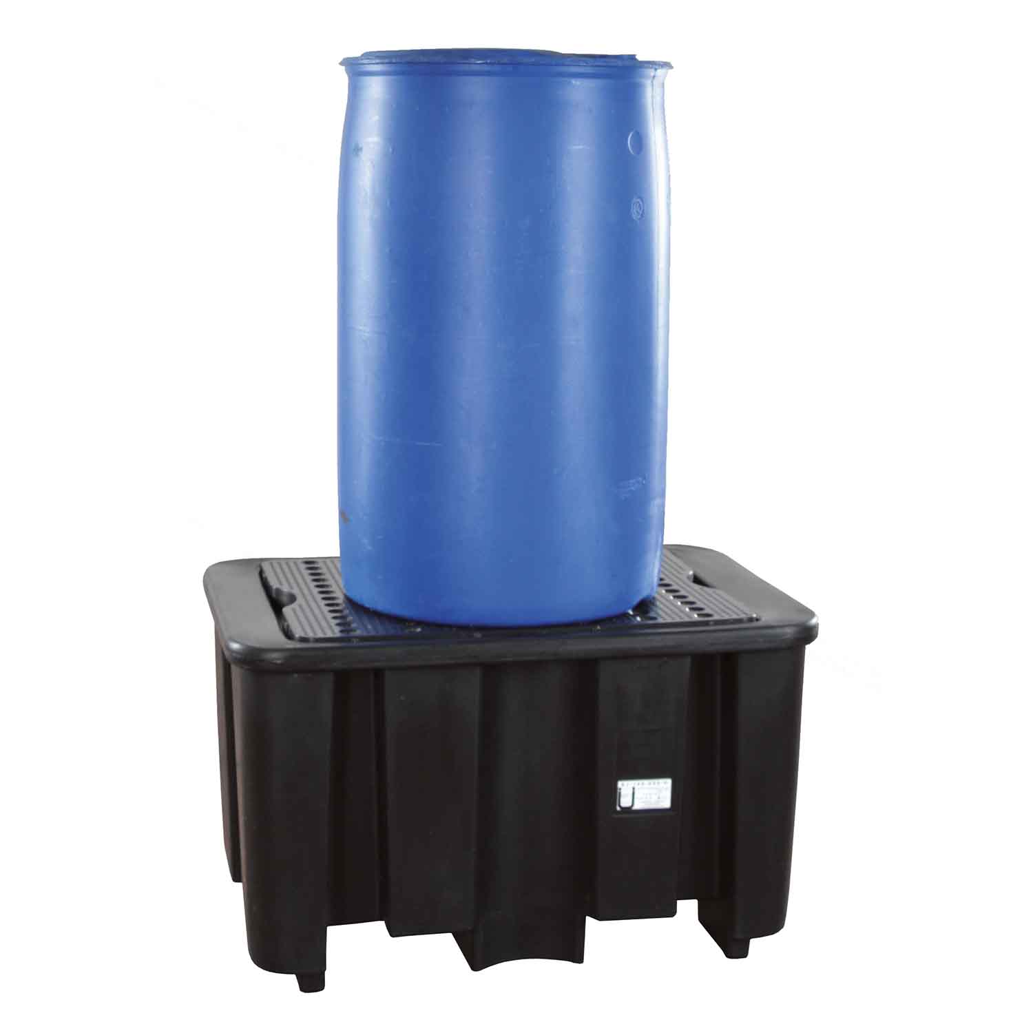 Auffangwanne aus Kunststoff (PE) für 1 Fass, Auffangvolumen 225 l Auffangwannen aus Kunststoff Produktbild Auffangwanne aus Kunststoff für 1 Fass, Auffangvolumen 225 l