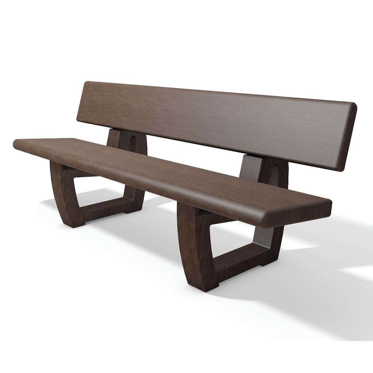 Parkbank BAVARIA aus Recycling-Kunststoff, Breite 2000 mm, 4-Sitzer Parkbänke aus Kunststoff Produktbild Parkbank BAVARIA aus Recycling-Kunststoff, Breite 2000 mm, 4-Sitzer
