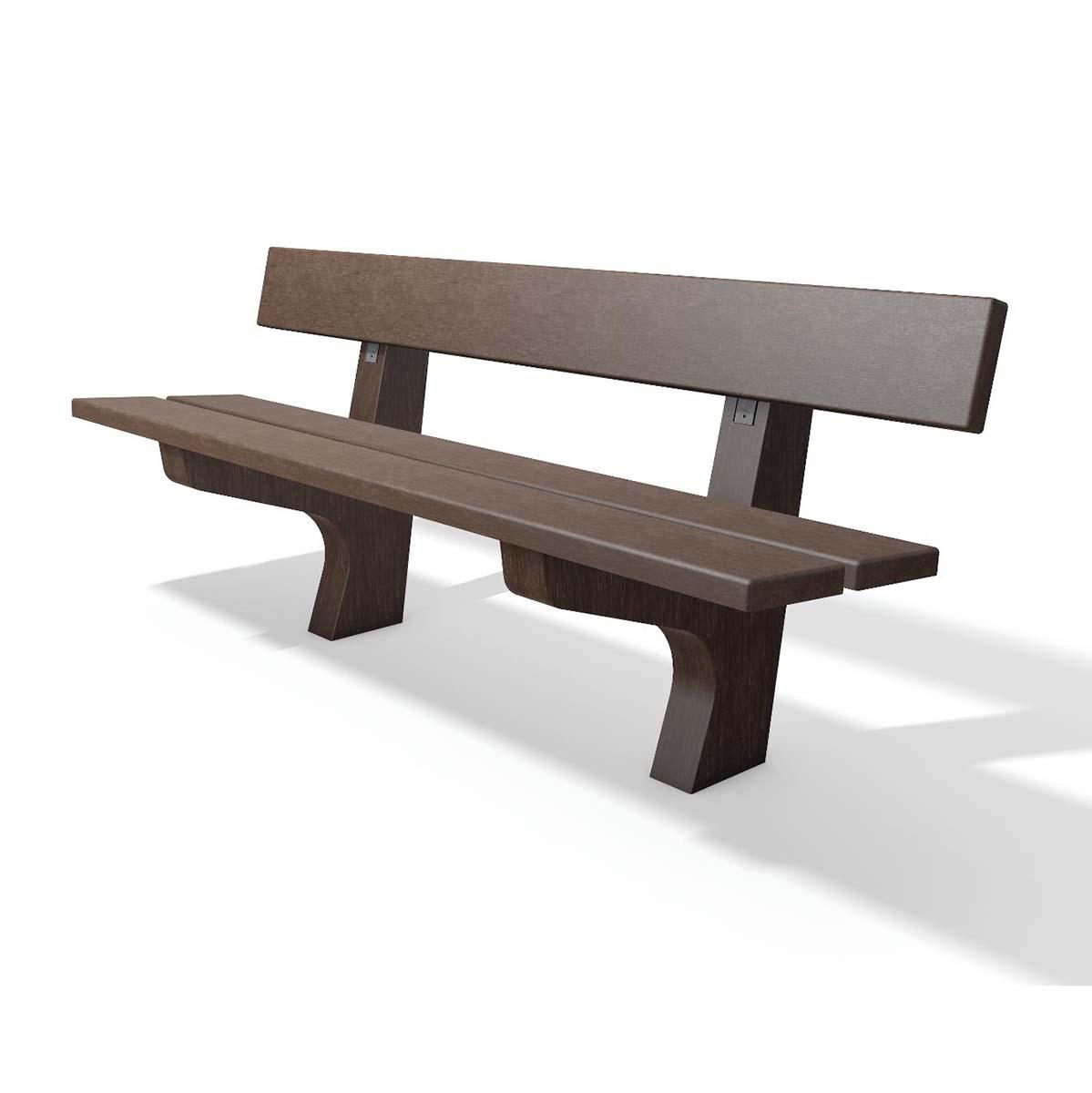 Parkbank HIGHLANDS aus Recycling-Kunststoff, Breite 2000 mm, 4-Sitzer Parkbänke aus Kunststoff Produktbild Parkbank HIGHLANDS aus Recycling-Kunststoff, Breite 2000 mm, 4-Sitzer