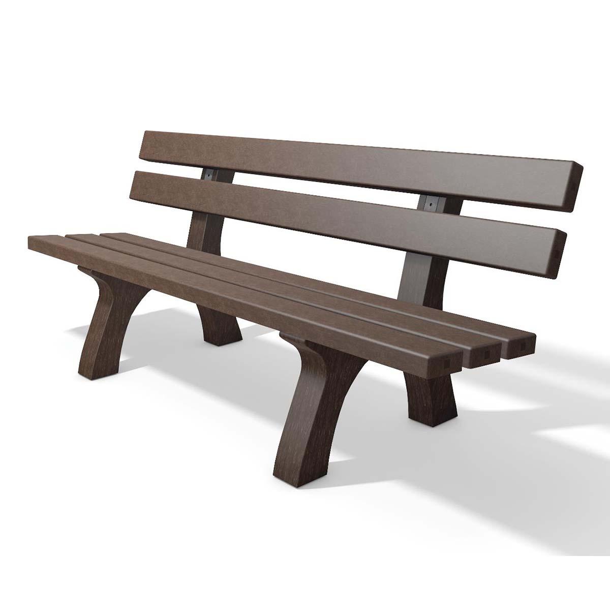 Parkbank PICCADILLY aus Recycling-Kunststoff, Breite 2000 mm, 4-Sitzer Parkbänke aus Kunststoff Produktbild Parkbank PICCADILLY aus Recycling-Kunststoff, Breite 2000 mm, 4-Sitzer
