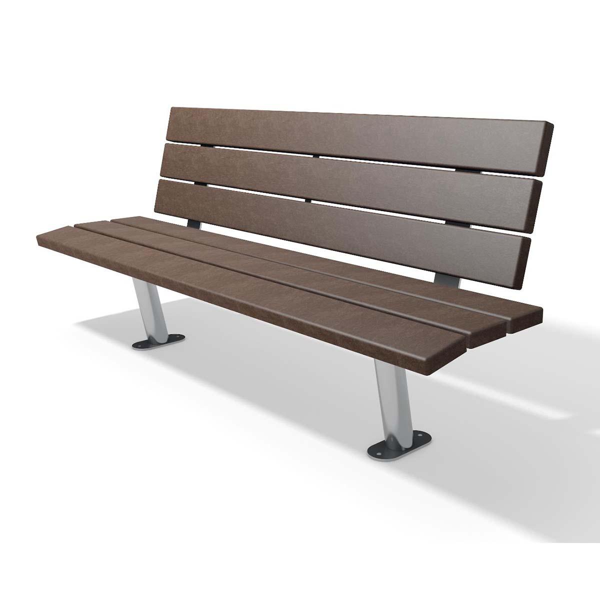 Parkbank SAPO aus Recycling-Kunststoff, Breite 2000 mm, 4-Sitzer Parkbänke aus Kunststoff Produktbild Parkbank SAPO aus Recycling-Kunststoff, Breite 2000 mm, 4-Sitzer