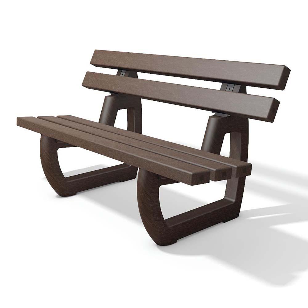 Parkbank TIVOLI aus Recycling-Kunststoff, Breite 1500 mm, 3-Sitzer Parkbänke aus Kunststoff Produktbild Parkbank TIVOLI aus Recycling-Kunststoff, Breite 1500 mm, 3-Sitzer