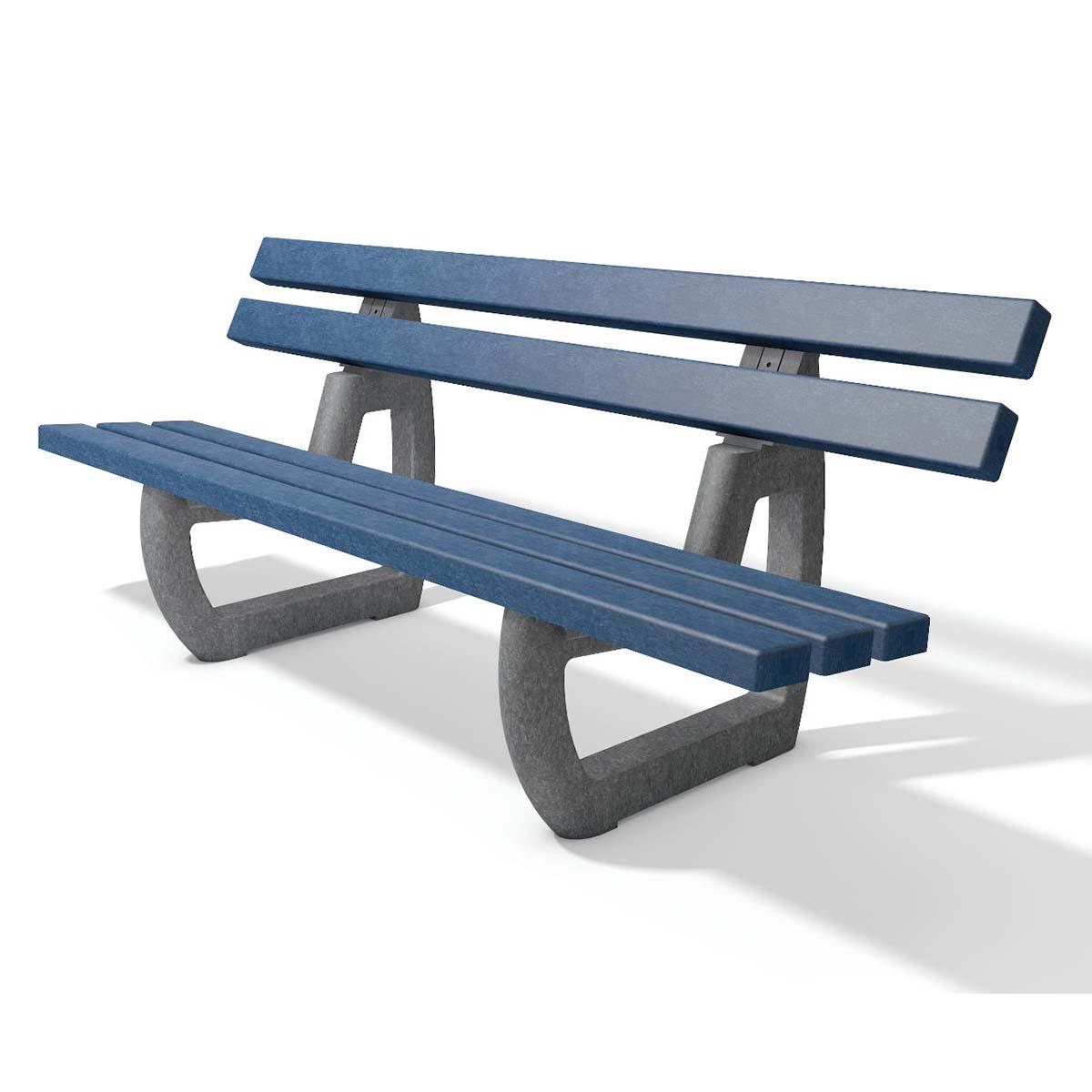 Parkbank TIVOLI aus Recycling-Kunststoff, Breite 2000 mm, 4-Sitzer Parkbänke aus Kunststoff Produktbild Parkbank TIVOLI aus Recycling-Kunststoff, Breite 2000 mm, 4-Sitzer
