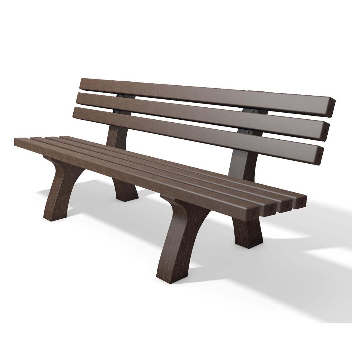 Parkbank TRAFALGAR SQUARE aus Recycling-Kunststoff, Breite 2000 mm, 4-Sitzer Parkbänke aus Kunststoff Produktbild Parkbank TRAFALGAR SQUARE aus Recycling-Kunststoff, Breite 2000 mm, 4-Sitzer