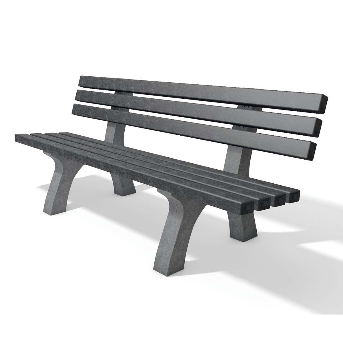 Parkbank TRAFALGAR SQUARE aus Recycling-Kunststoff, Breite 2000 mm, 4-Sitzer Parkbänke aus Kunststoff Produktbild Parkbank TRAFALGAR SQUARE aus Recycling-Kunststoff, Breite 2000 mm, 4-Sitzer