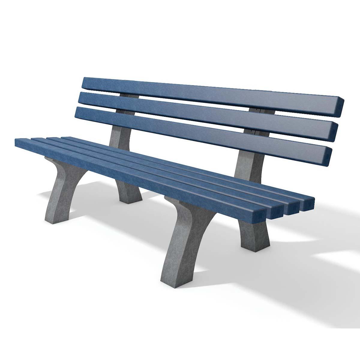 Parkbank TRAFALGAR SQUARE aus Recycling-Kunststoff, Breite 2000 mm, 4-Sitzer Parkbänke aus Kunststoff Produktbild Parkbank TRAFALGAR SQUARE aus Recycling-Kunststoff, Breite 2000 mm, 4-Sitzer