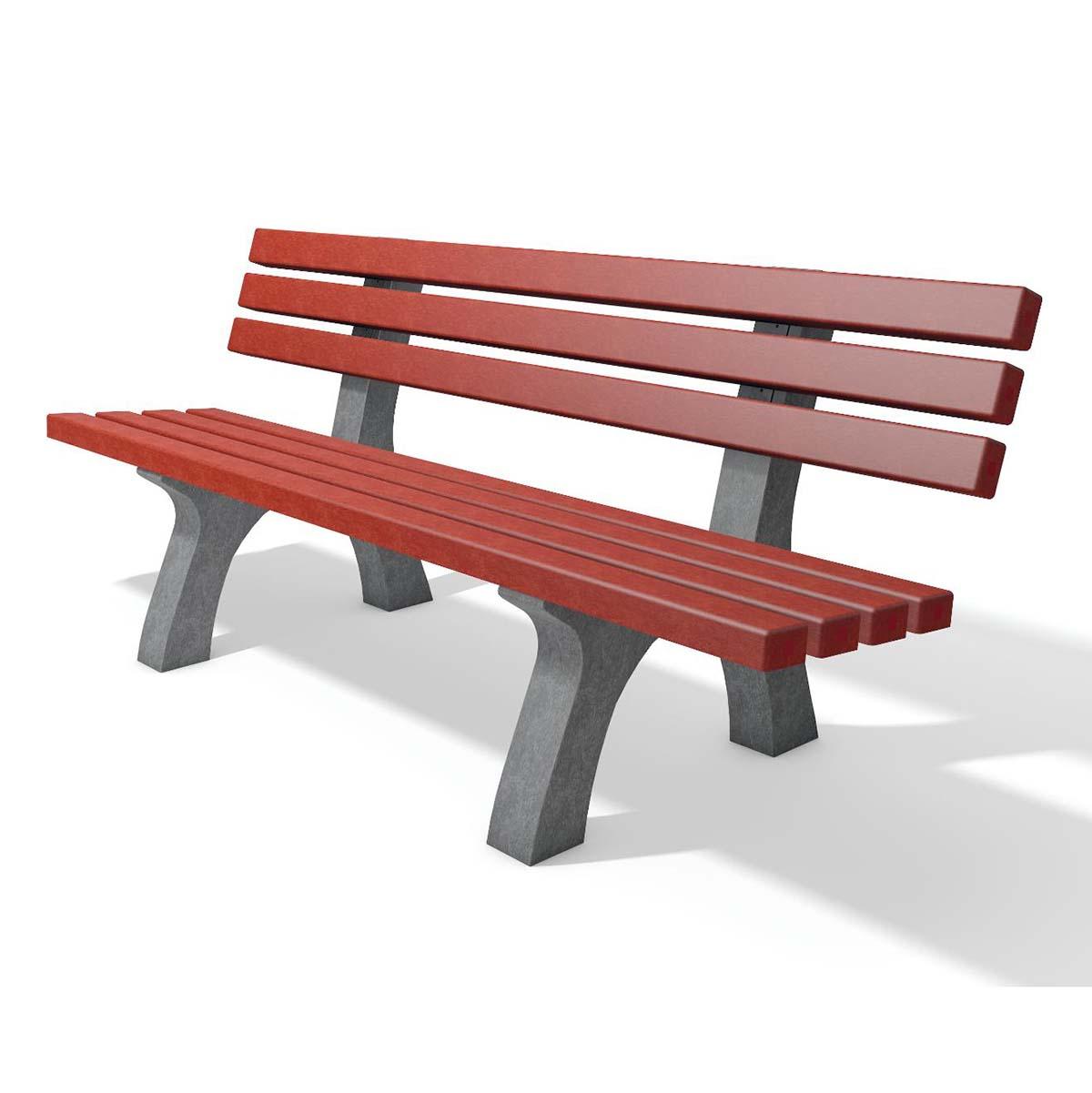 Parkbank TRAFALGAR SQUARE aus Recycling-Kunststoff, Breite 2000 mm, 4-Sitzer Parkbänke aus Kunststoff Produktbild Parkbank TRAFALGAR SQUARE aus Recycling-Kunststoff, Breite 2000 mm, 4-Sitzer