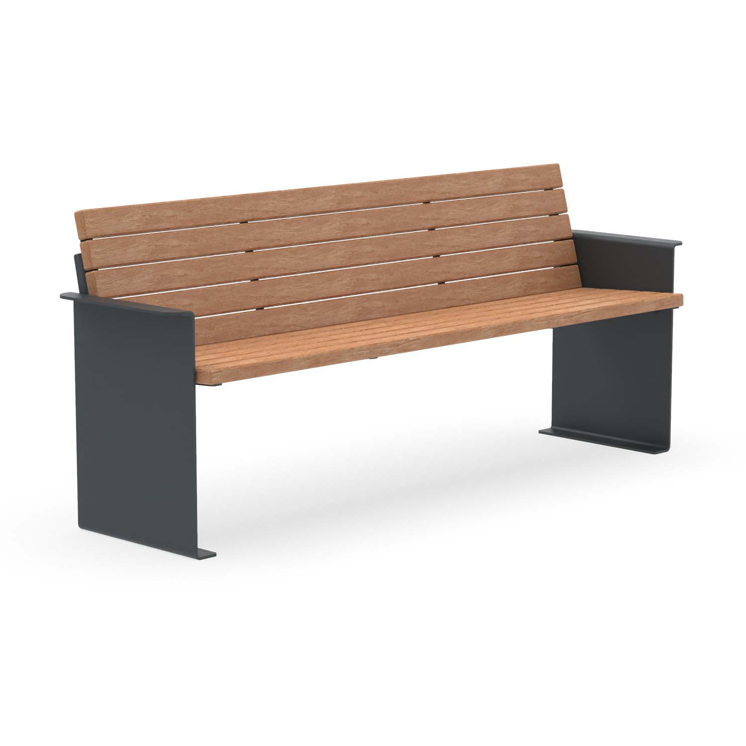 Seniorenbank NIZZA, aus Stahl und Holz, verzinkt und farbbeschichtet, 4-Sitzer, mit Armlehnen Parkbank NIZZA Produktbild Seniorenbank NIZZA, aus Stahl und Holz, verzinkt und farbbeschichtet, 4-Sitzer, mit Armlehnen