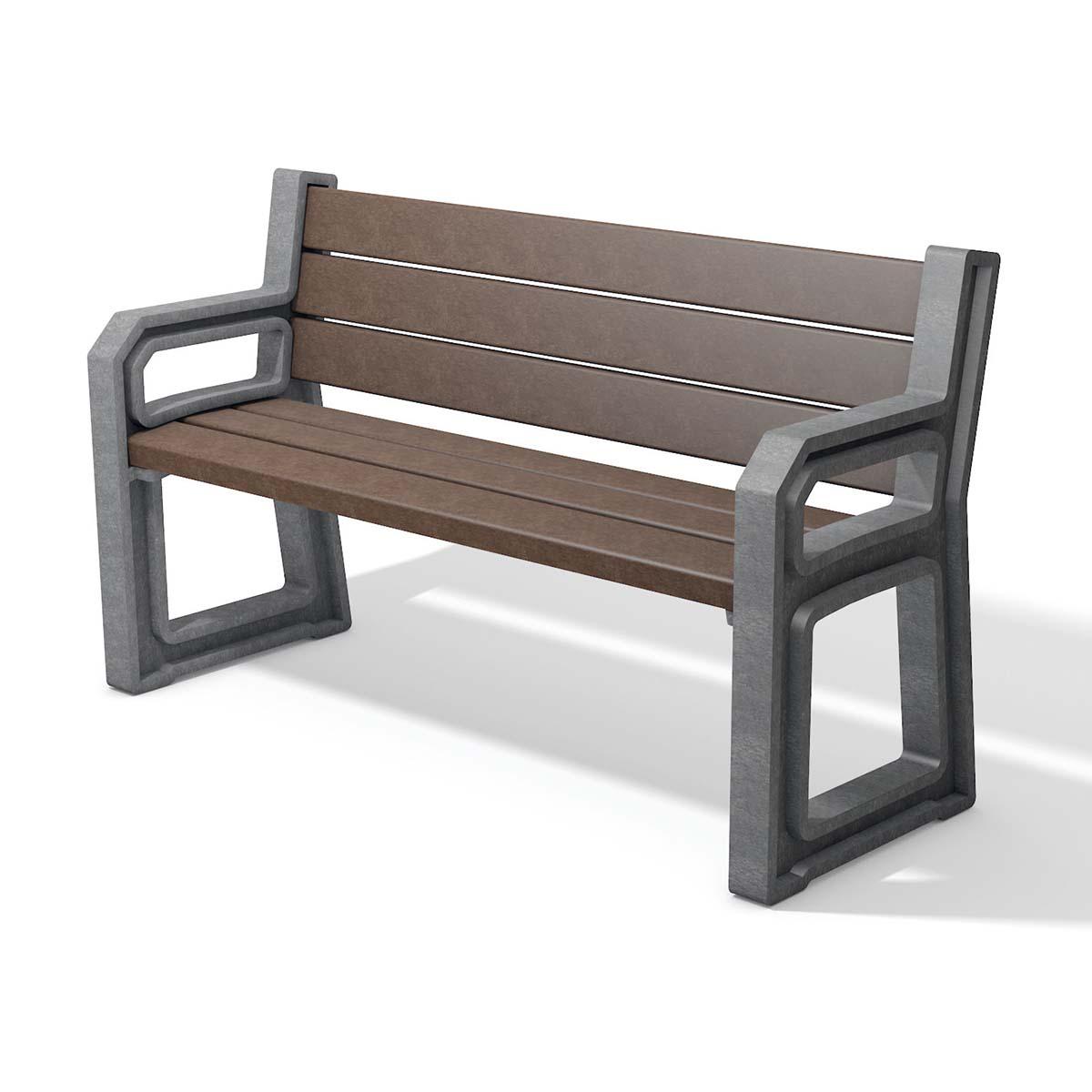 Seniorenbank TARLO aus Recycling-Kunststoff, Breite 1600 mm, 3-Sitzer Seniorenbank Produktbild Seniorenbank TARLO aus Recycling-Kunststoff, Breite 1600 mm, 3-Sitzer