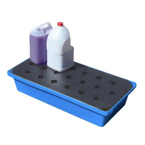 Kleingebindewanne aus Kunststoff (PE), Auffangvolumen 31 l, VE=2 Kleingebindewannen aus Kunststoff Produktbild Kleingebindewanne aus Kunststoff (PE), Auffangvolumen 31 l