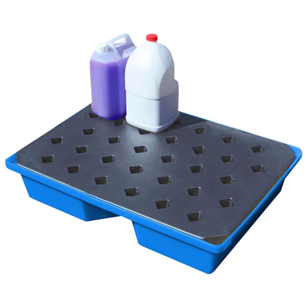 Kleingebindewanne aus Kunststoff (PE), Auffangvolumen 43 l, VE=2 Kleingebindewannen aus Kunststoff Produktbild Kleingebindewanne aus Kunststoff (PE), Auffangvolumen 43 l