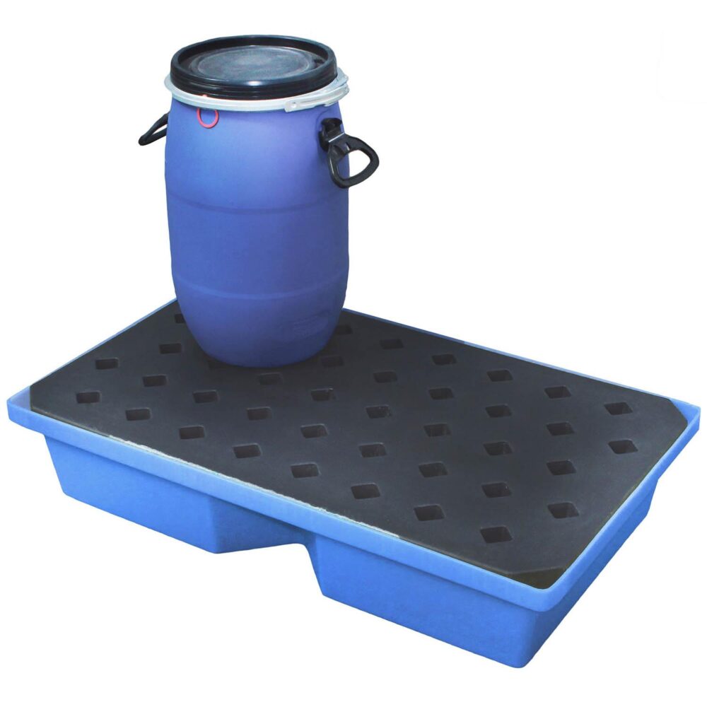 Kleingebindewanne aus Kunststoff (PE), Auffangvolumen 63 l Kleingebindewannen aus Kunststoff Produktbild Kleingebindewanne aus Kunststoff (PE), Auffangvolumen 63 l
