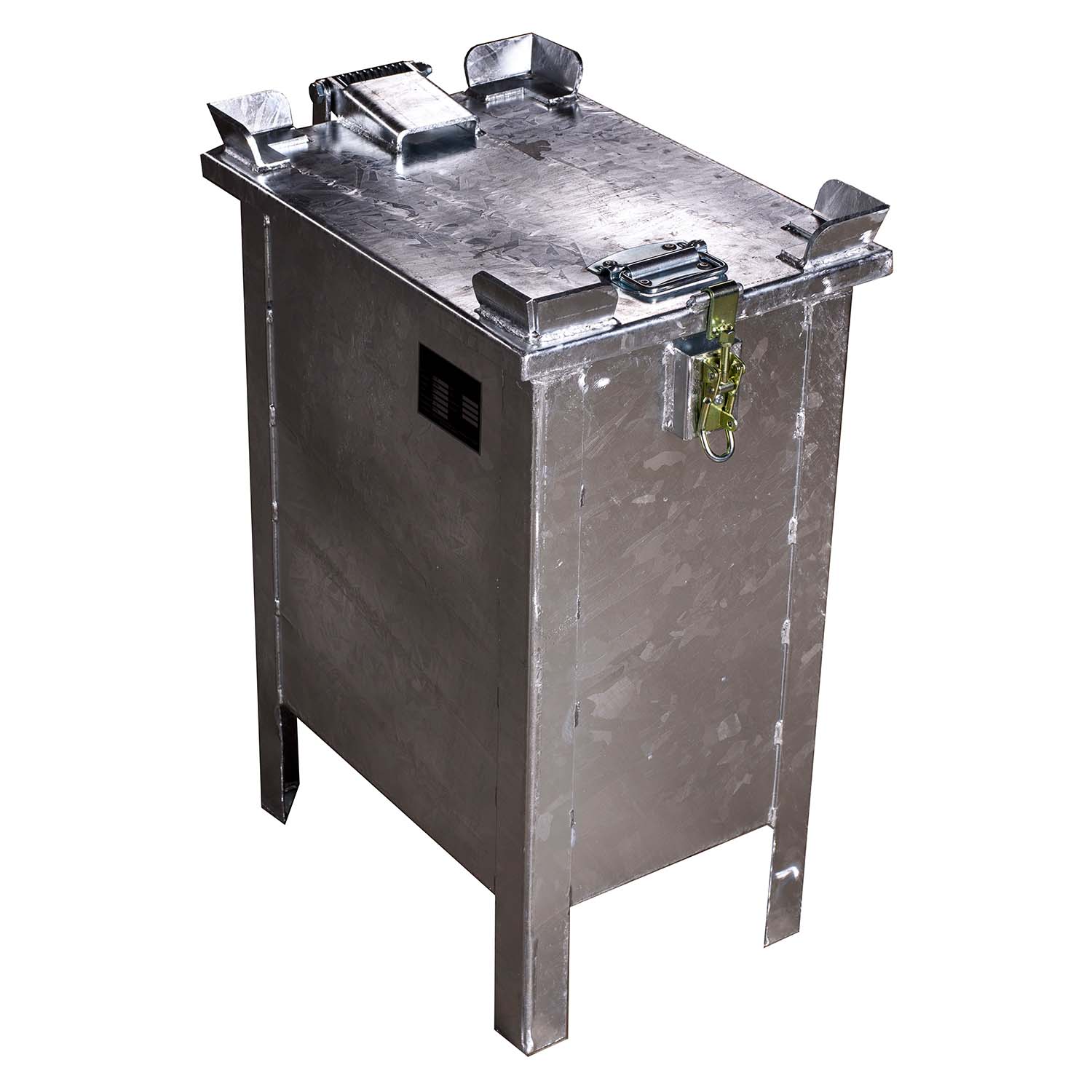 Lagerbox 30 aus Stahl, verzinkt, für Lithium-Akkus, mit 2 x PyroBubbles®-Füllkissen und Permanentfüllung Lagerbehälter für Lithium-Ionen-Akkus Produktbild Lagerbox 30 aus Stahl, verzinkt, für Lithium-Akkus, mit 2 x PyroBubbles®-Füllkissen und Permanentfüllung