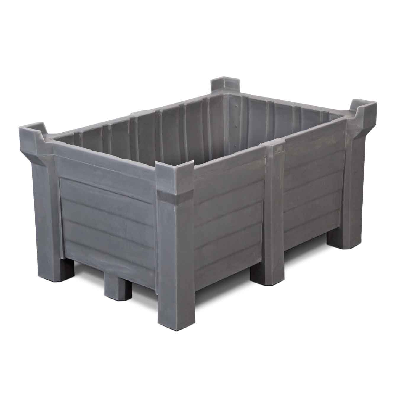 Stapelbehälter aus Polyethylen (PE), unterfahrbar, Volumen 260 l Stapelbehälter Produktbild Stapelbehälter aus Polyethylen (PE), unterfahrbar, Volumen 260 l