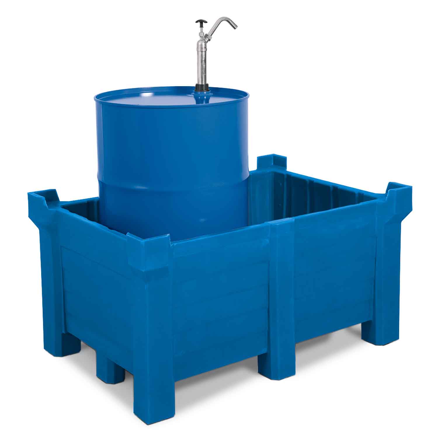 Stapelbehälter aus Polyethylen (PE), unterfahrbar, Volumen 300 l Stapelbehälter Produktbild Stapelbehälter aus Polyethylen (PE), unterfahrbar, Volumen 300 l