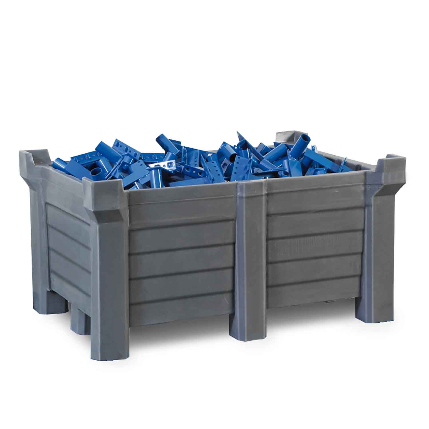 Stapelbehälter aus Polyethylen (PE), unterfahrbar, Volumen 300 l Stapelbehälter Produktbild Stapelbehälter aus Polyethylen (PE), unterfahrbar, Volumen 300 l