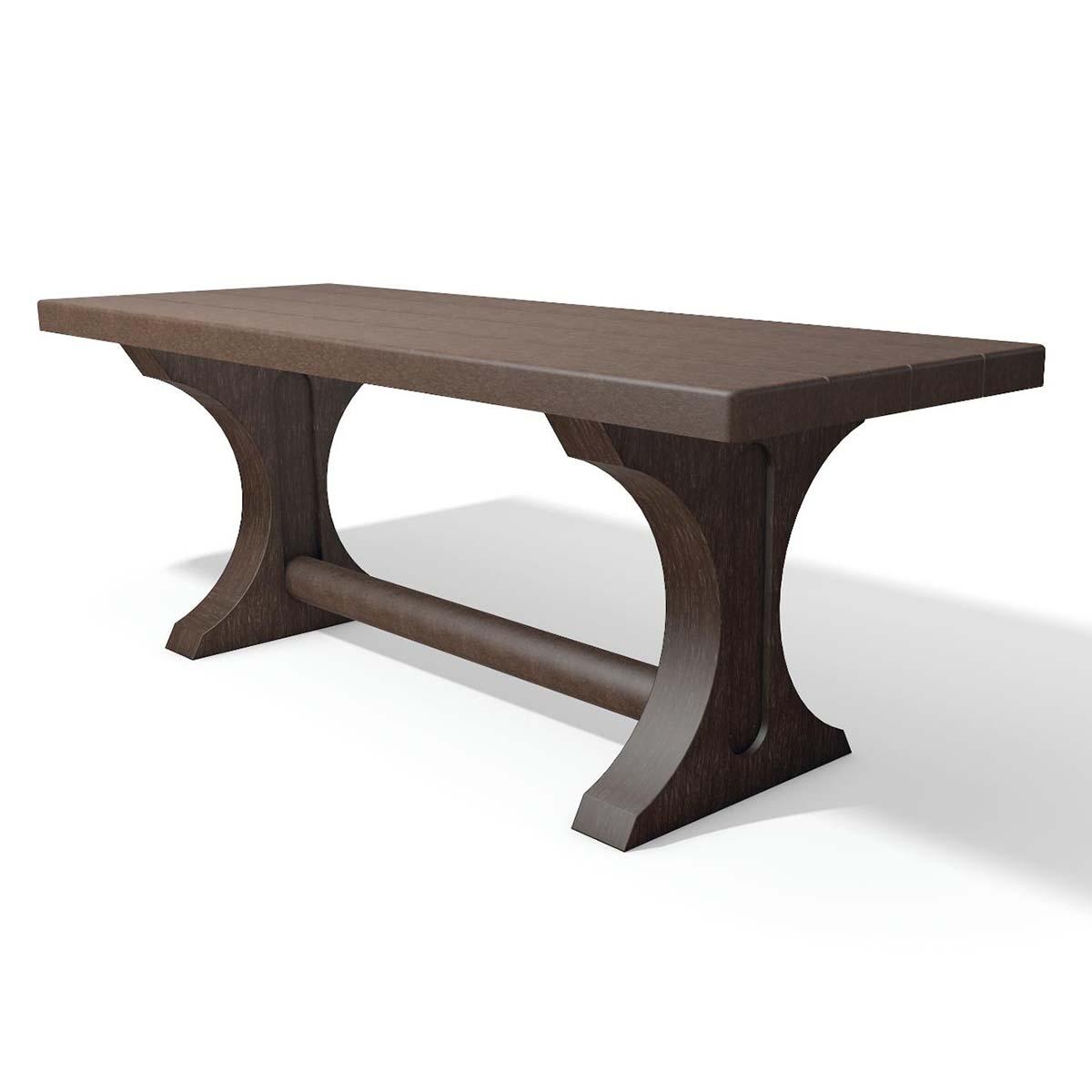 Tisch TRINITY aus Recycling-Kunststoff, Breite 2000 mm, geschlossene Tischplatte Parkbänke aus Kunststoff Produktbild Tisch TRINITY aus Recycling-Kunststoff, Breite 2000 mm, geschlossene Tischplatte