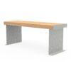 CUBE Tisch mit Gestell aus Stahl und Tischfläche aus Holz Tische Produktbild CUBE Tisch aus Metall mit Holzauflagen