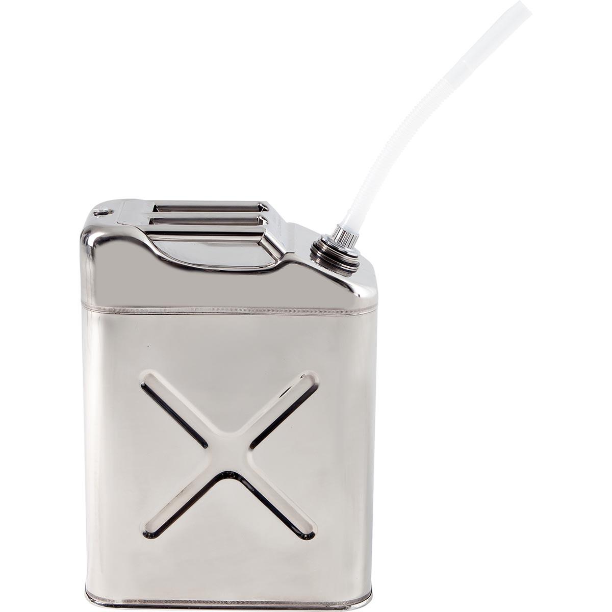 Lager- und Transportkanister, 20 Liter, aus Edelstahl Sicherheitsbehälter Produktbild Lager- und Transportkanister, 20 Liter, aus Edelstahl