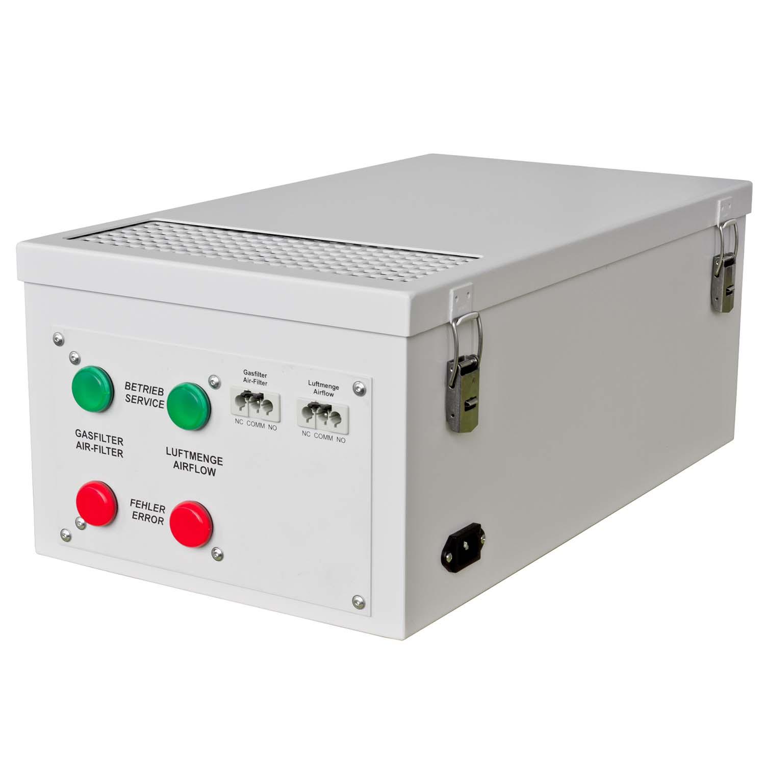 Umluftfilter-Aufsatz für F30 und F90 Sicherheitsschränke, steckerfertig Technische Entlüftung für Sicherheitsschränke Produktbild Umluftfilter-Aufsatz für F30 und F90 Sicherheitsschränke, steckerfertig