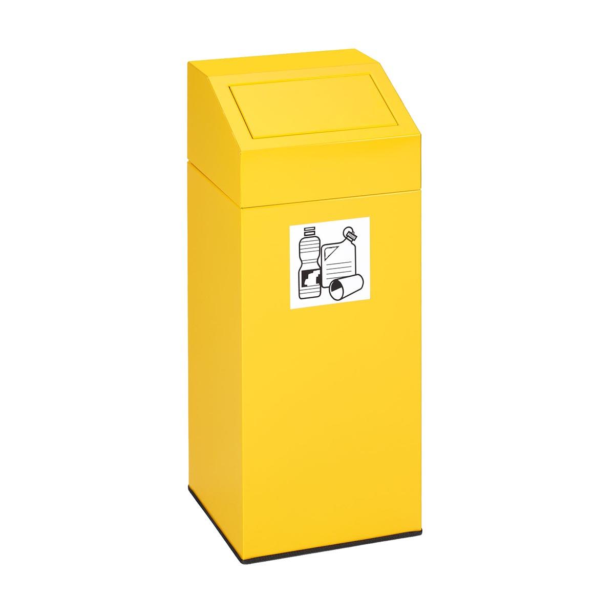 Wertstoffsammler aus Stahl, Volumen 47 l, selbstlöschend, GS-geprüft Wertstoffsammler Produktbild Wertstoffsammler aus Stahl, Volumen 47 l, selbstlöschend, GS-geprüft