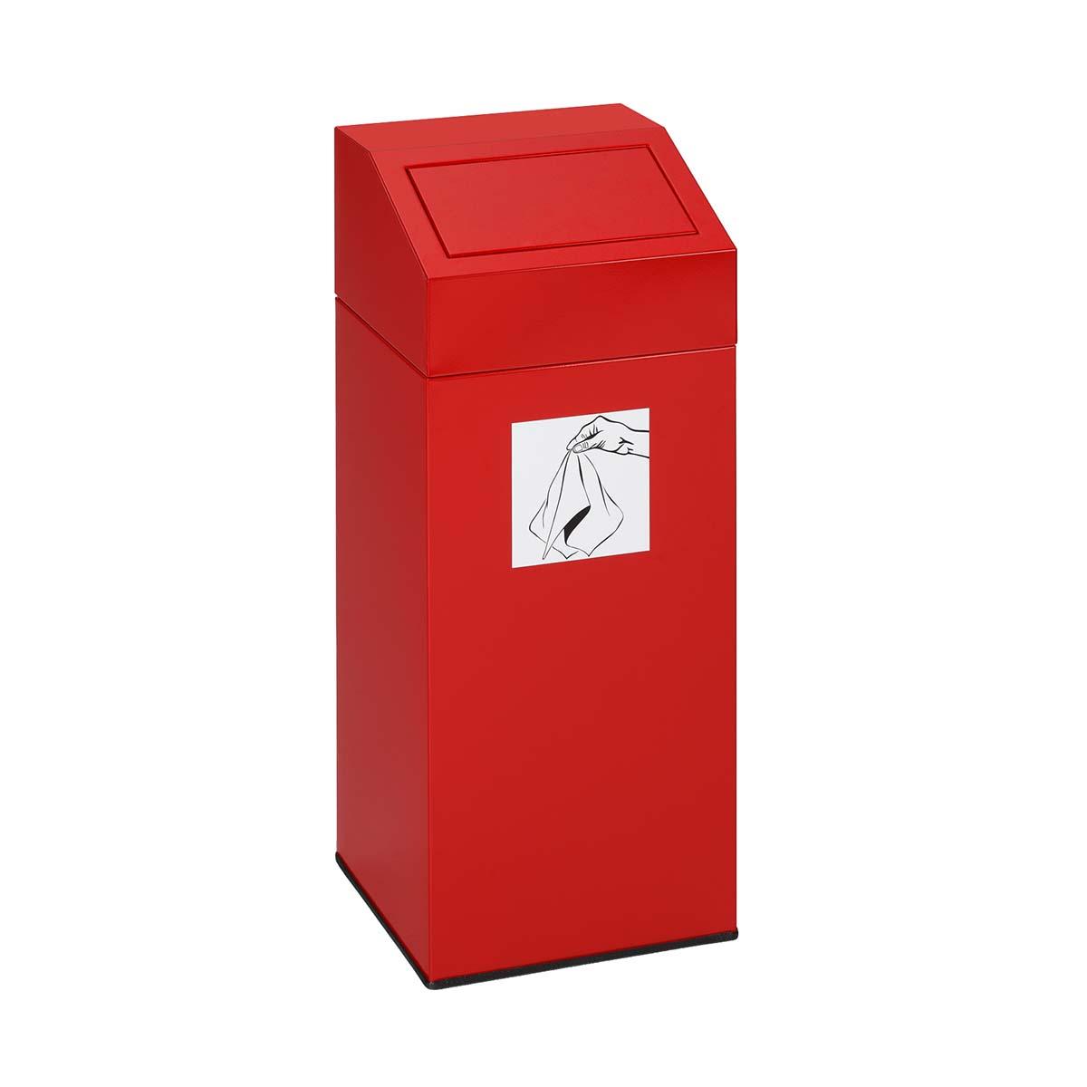 Wertstoffsammler aus Stahl, Volumen 47 l, selbstlöschend, GS-geprüft Wertstoffsammler Produktbild Wertstoffsammler aus Stahl, Volumen 47 l, selbstlöschend, GS-geprüft