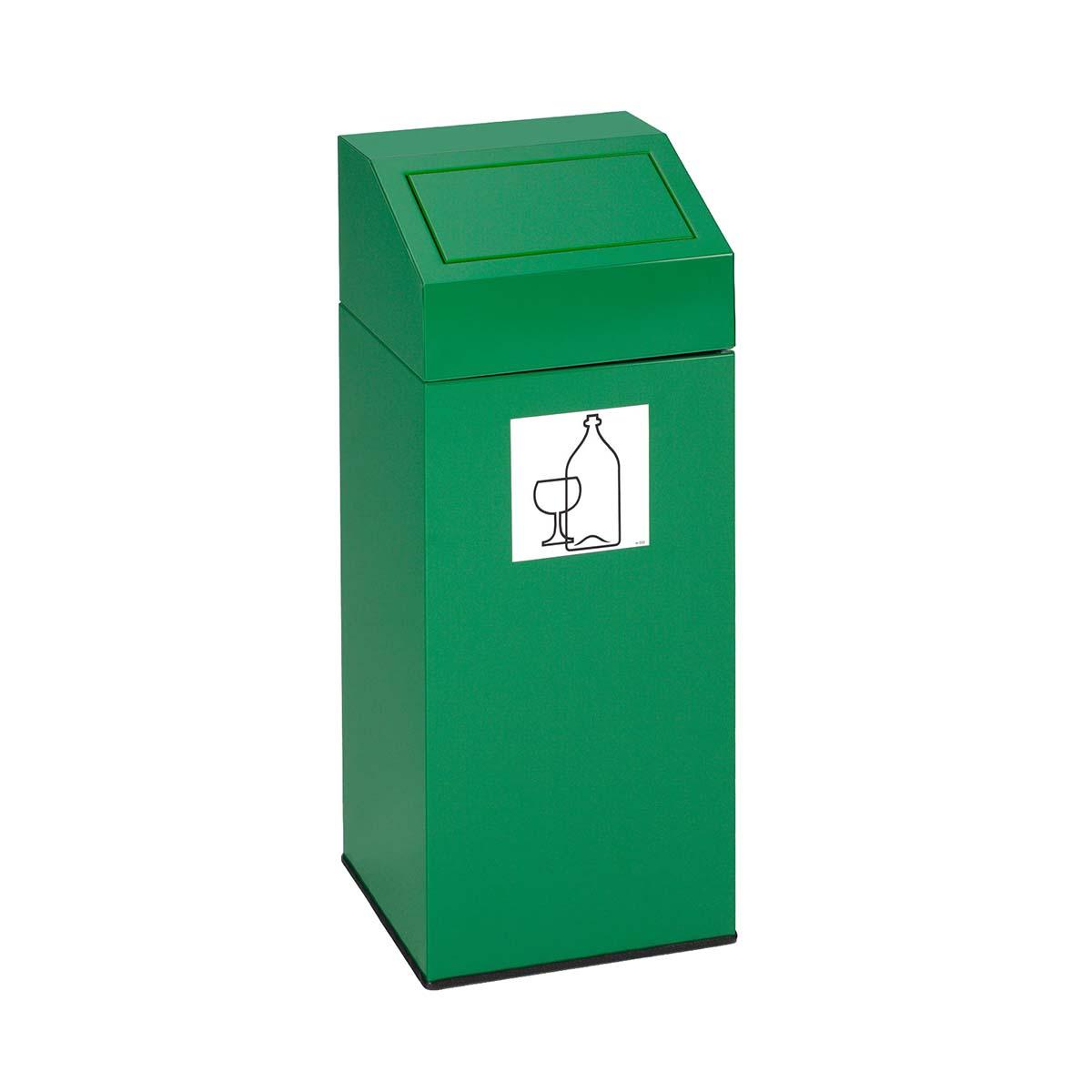 Wertstoffsammler aus Stahl, Volumen 47 l, selbstlöschend, GS-geprüft Wertstoffsammler Produktbild Wertstoffsammler aus Stahl, Volumen 47 l, selbstlöschend, GS-geprüft