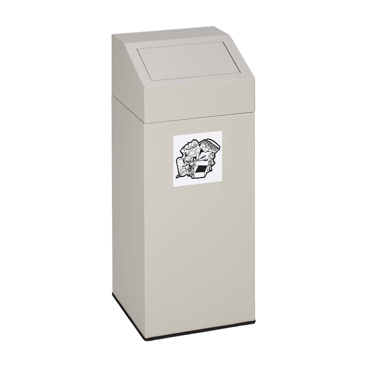 Wertstoffsammler aus Stahl, Volumen 47 l, selbstlöschend, GS-geprüft Wertstoffsammler Produktbild Wertstoffsammler aus Stahl, Volumen 47 l, selbstlöschend, GS-geprüft