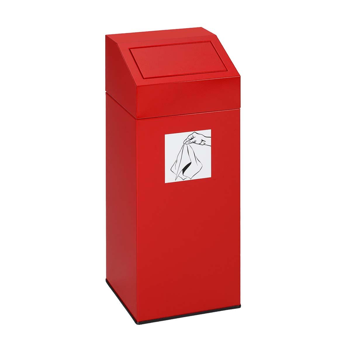 Wertstoffsammler aus Stahl, Volumen 82 l, selbstlöschend, GS-geprüft Wertstoffsammler Produktbild Wertstoffsammler aus Stahl, Volumen 82 l, selbstlöschend, GS-geprüft
