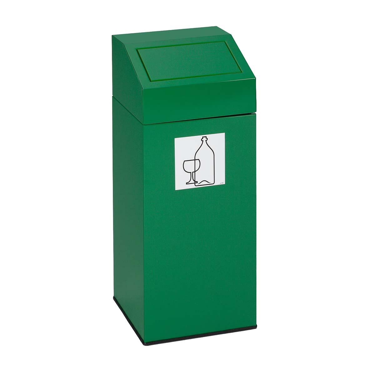 Wertstoffsammler aus Stahl, Volumen 82 l, selbstlöschend, GS-geprüft Wertstoffsammler Produktbild Wertstoffsammler aus Stahl, Volumen 82 l, selbstlöschend, GS-geprüft