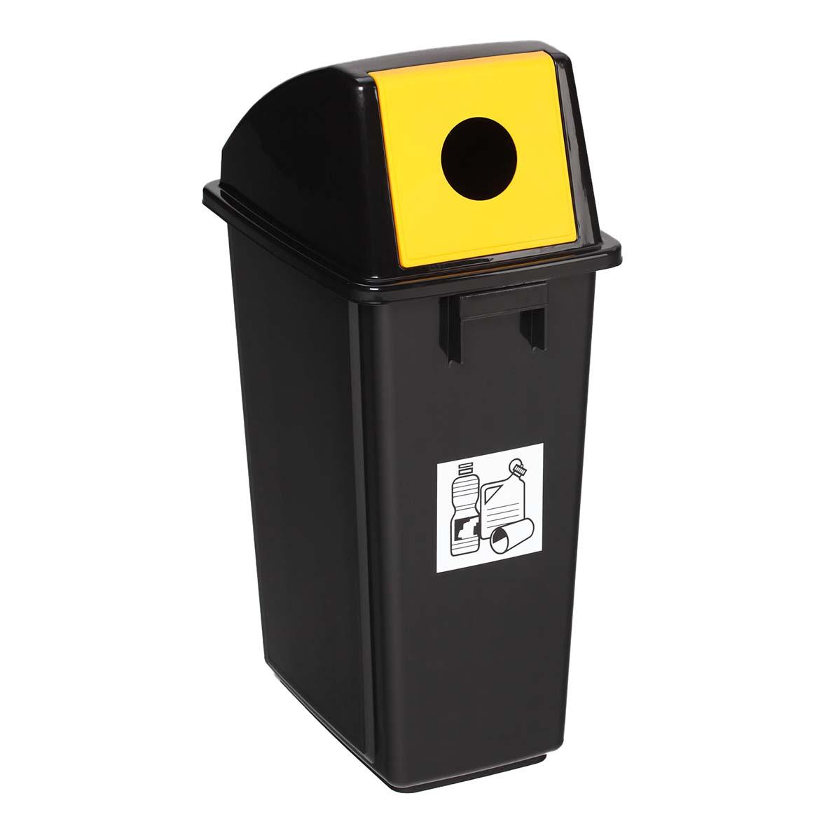 Wertstoffsammler aus Kunststoff, Volumen 58 l, flüssigkeitsdicht Wertstoffsammler Produktbild Wertstoffsammler aus Kunststoff, Volumen 58 l, flüssigkeitsdicht