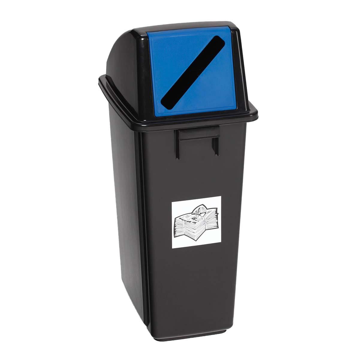 Wertstoffsammler aus Kunststoff, Volumen 58 l, flüssigkeitsdicht Wertstoffsammler Produktbild Wertstoffsammler aus Kunststoff, Volumen 58 l, flüssigkeitsdicht