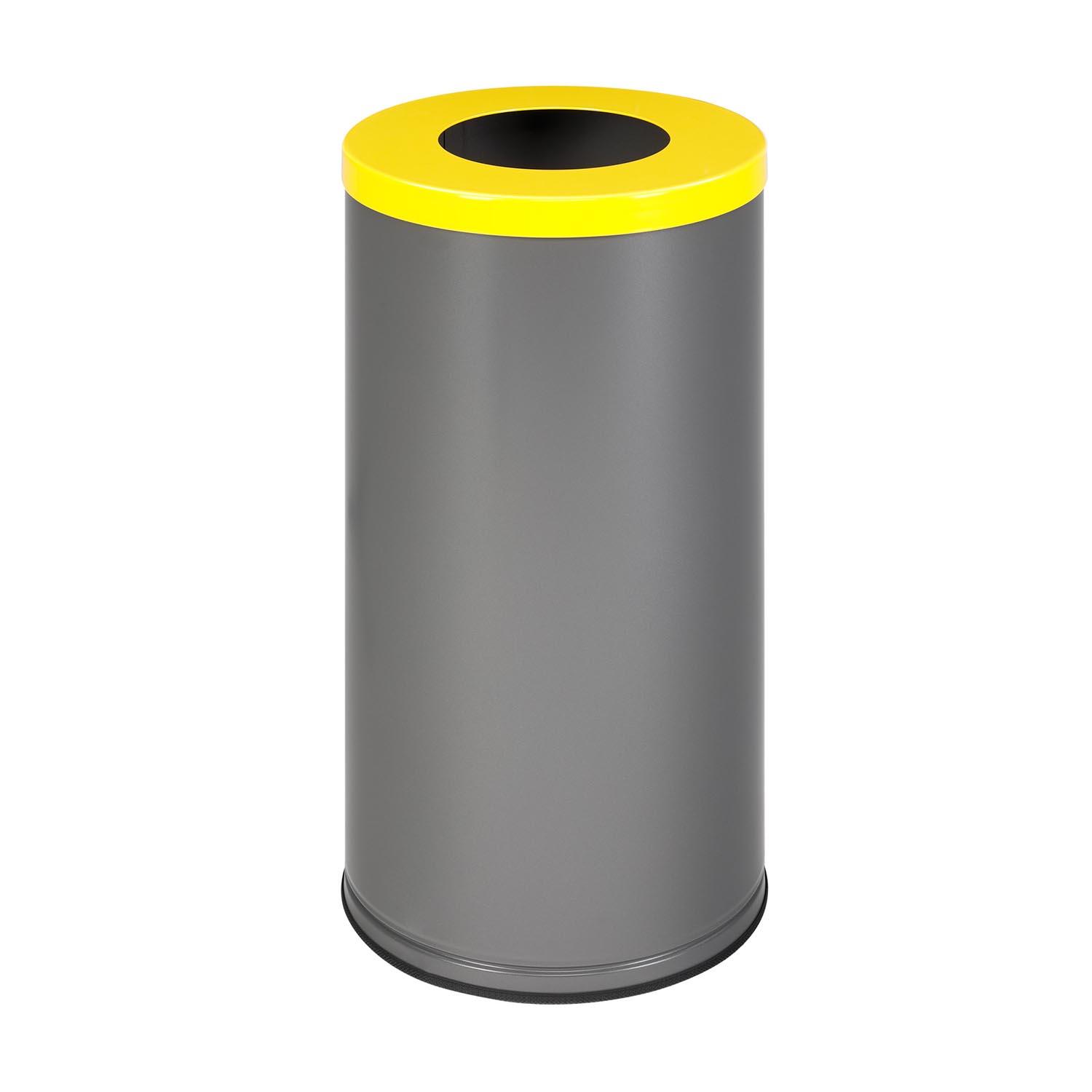 Wertstoffsammelbehälter aus Stahl, Volumen 70 l, abnehmbarer Deckel Wertstoffsammler Produktbild Wertstoffsammelbehälter aus Stahl, Volumen 70 l, abnehmbarer Deckel