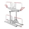 Doppelstockparker für Fahrräder bis 55 mm Reifenbreite, doppelseitig