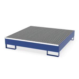 Auffangwanne aus Stahl für 4 x 200 l Fässer Auffangwanne aus Stahl für 4 x 200 l Fässer