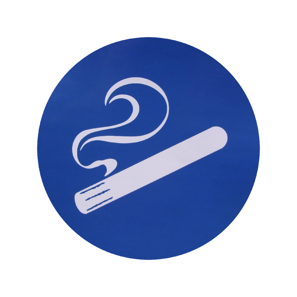 Rauchersymbol-Aufkleber für Raucherunterstände