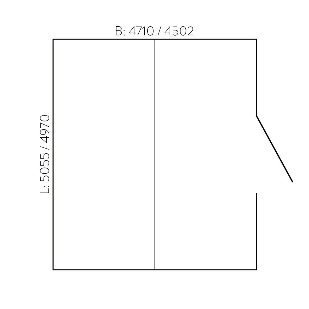 Gefahrstoffcontainer SMC52, Auffangvolumen 2 x 1000 l, verzinkt und vormontiert