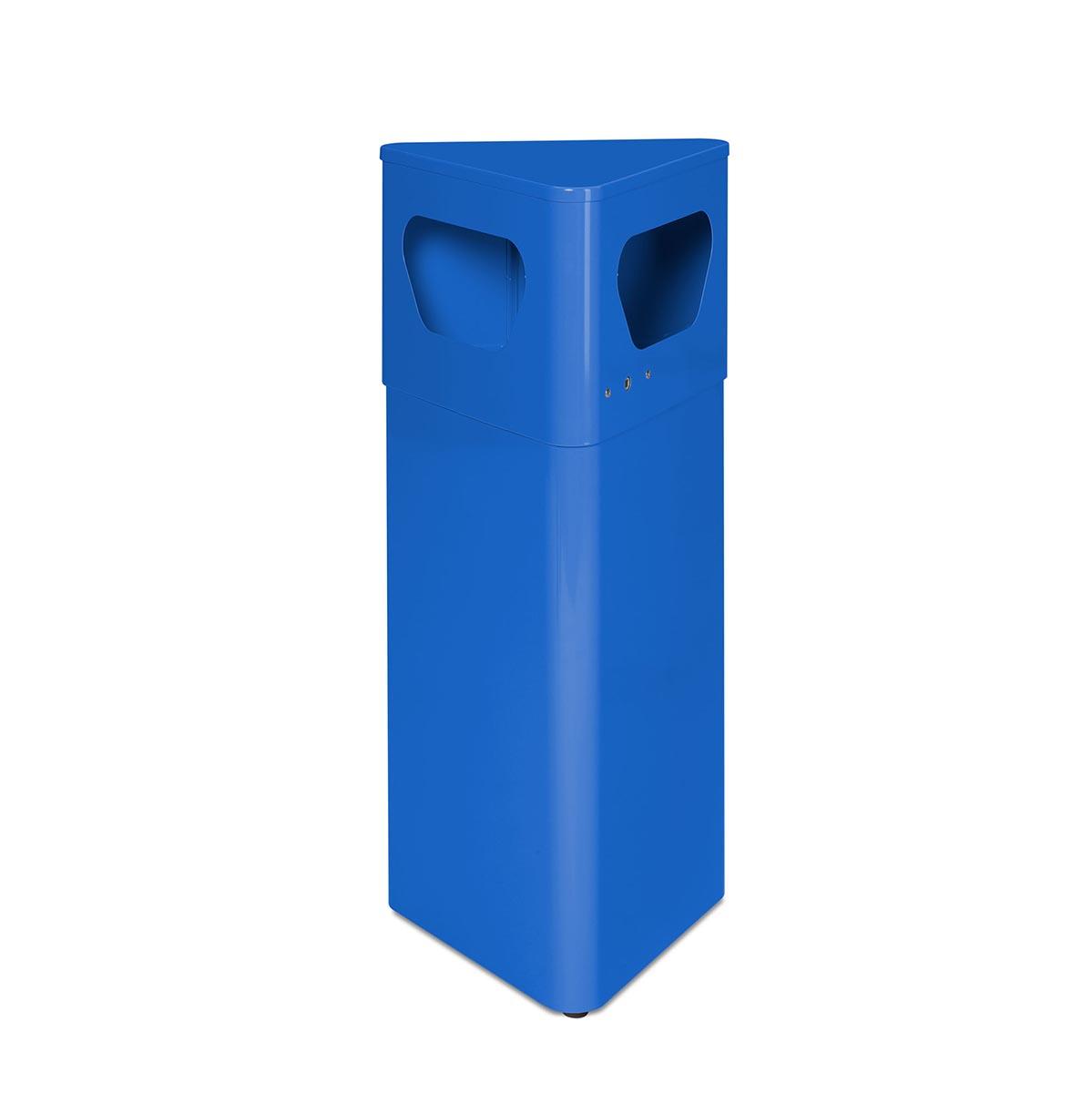 Abfallsammler aus Stahl, Volumen 32 l, verschließbar, mit Inneneinsatz