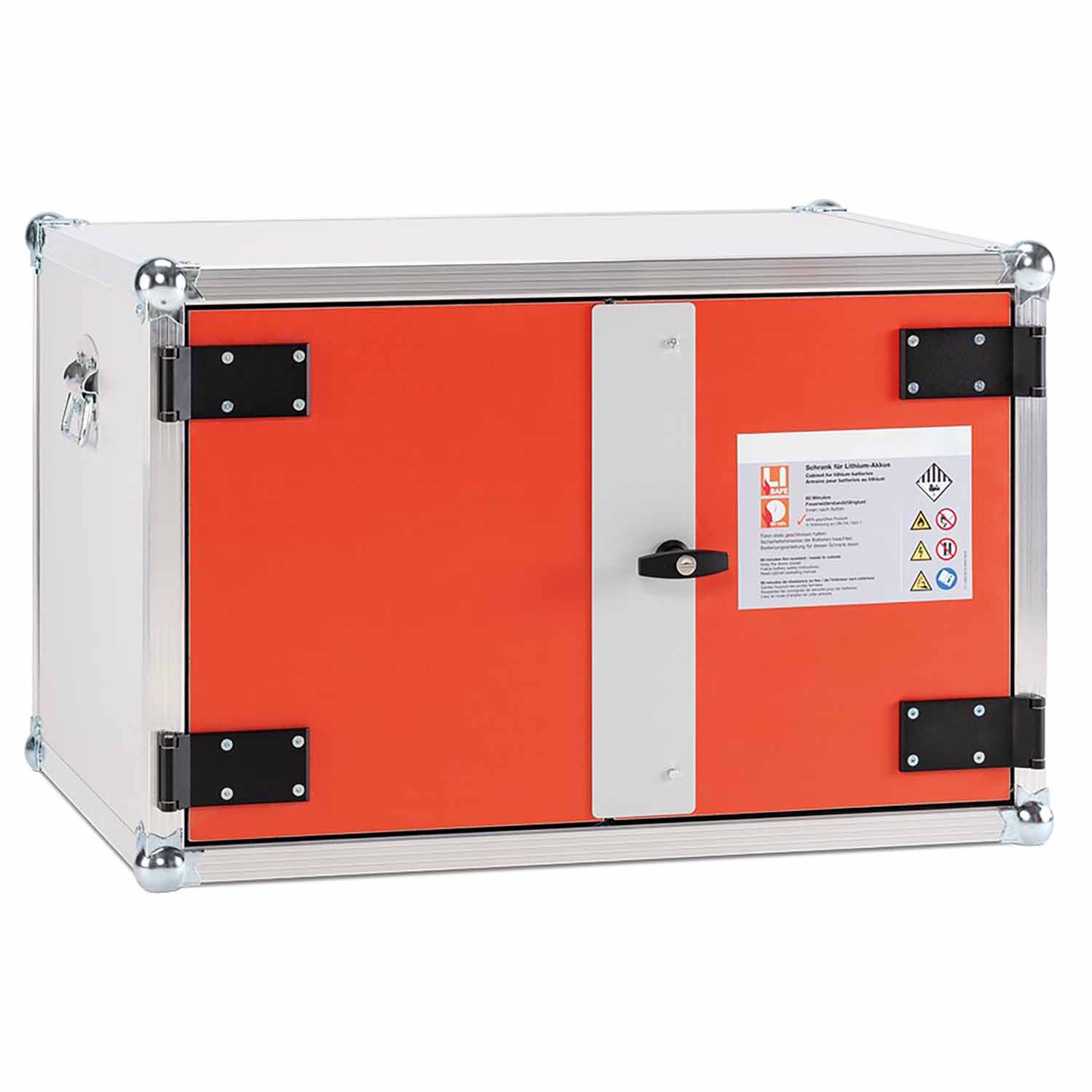 Lithium-Akku-Schrank basic zum Laden, Stromversorgung, 1-phasig, Lüftung, B 800 mm
