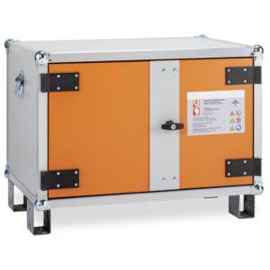 Einlegeboden für Lithium-Akku-Schrank FMplus S Lithium-Ionen-Akku-Schränke zur Lagerung Produktbild Lithium-Akku-Schrank zum Lagern, Breite 800 mm, 2 Rauchmelder, mit Stapelfüßen, Explosionsschutz