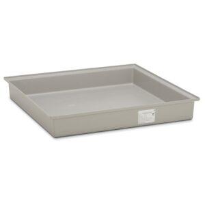 Auffangwanne aus GFK für 4 x 200 l Fässer, Volumen 220 l, ohne Stellebene, ohne Füße, mit Zulassung