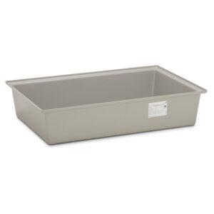 Auffangwanne aus GFK für 2 x 200 l Fässer, Volumen 220 l, ohne Füße, ohne Stellebene, mit Zulassung