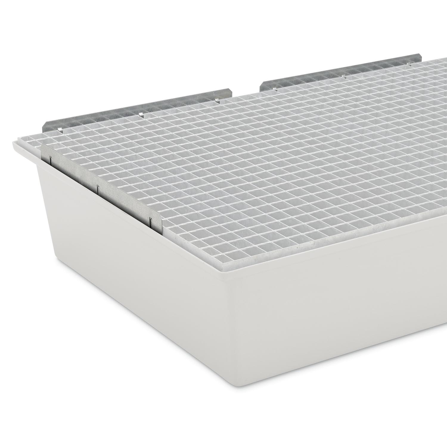 Randleisten für Auffangwannen aus GFK, 4-teilig, zur Lagergutsicherung