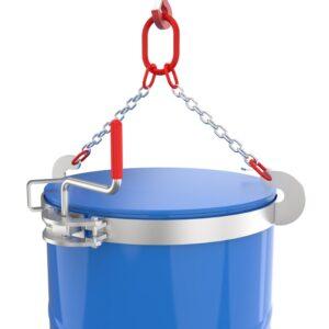 Fassroller aus Edelstahl (V2A) für 200 l Fässer Fasshandling-Geräte aus Edelstahl Produktbild Bandagengreifer aus Edelstahl (V2A) für stehende 200 l Rollreifen- und Sickenfässer