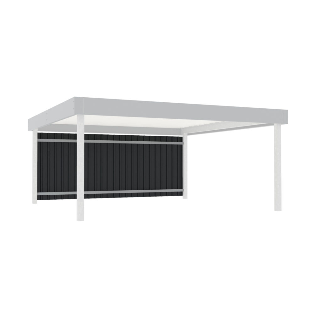 Rückwand für D 580 Carport aus Stahl